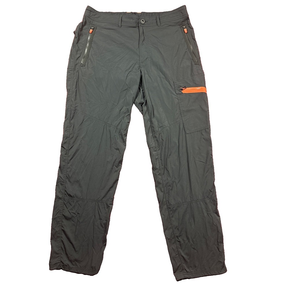 REI Co-op Outdoor x Afro Pants Black Nylon Hiking Trail Zip Pocket Fit 36/32